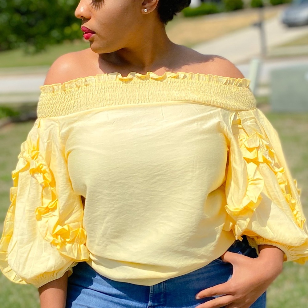 Poplin Ruffle Top